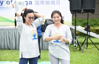 9th International Day of Yoga at Sun Yat Sen Memorial Park on Saturday, 17 June 2023